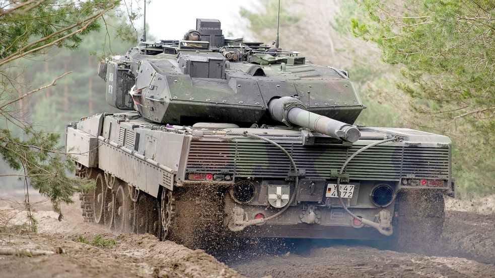 Rollt er bald auch in der Ukraine? Der Leopold-2-Panzer. Foto: DPA