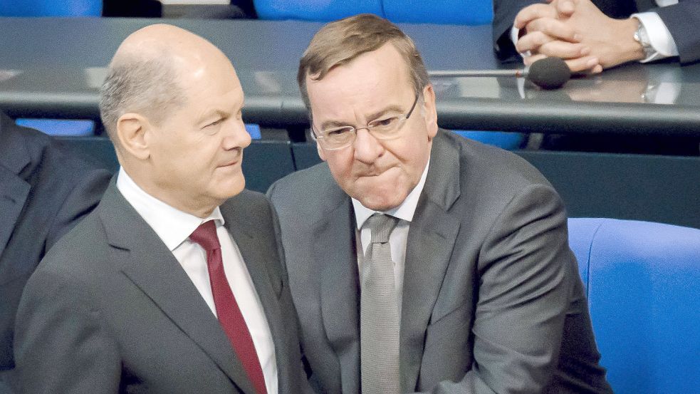 Bundeskanzler Olaf Scholz und Boris Pistorius (SPD). Foto: www.imago-images.de