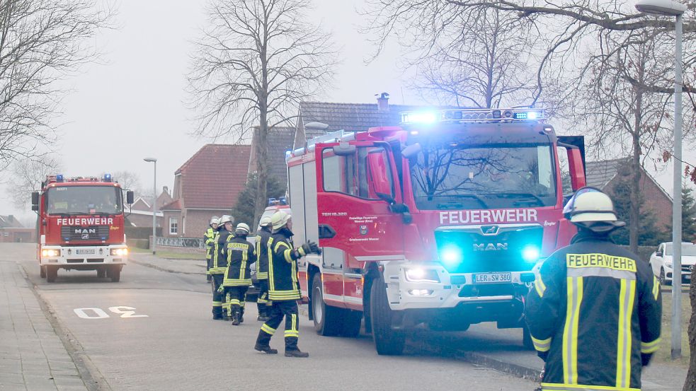 Die Feuerwehr rückte zur Grundschule Holthusen aus. Foto: Rand/Feuerwehr