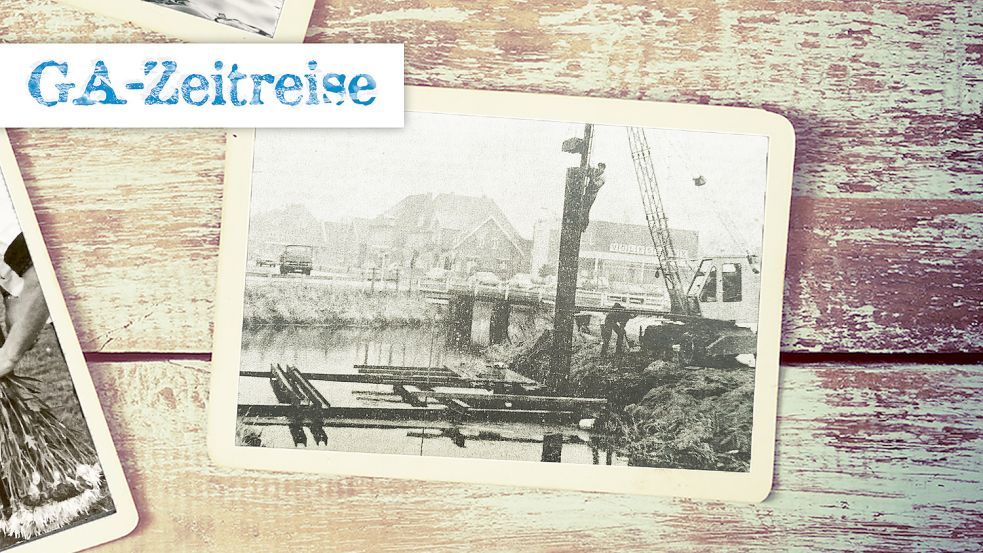 Nach mehrfacher Verschiebung des Baubeginns wurden die Bauarbeiten an der Brücke in Rhauderfehn endlich gestartet. Foto: Archiv