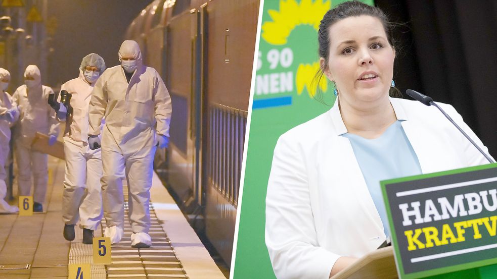 Hamburgs grüne Justizsenatorin Anna Gallina kündigte an, im Justizausschuss über den Sachstand zu den Hamburger Aspekten des Falls zu berichten. Foto: dpa/Jonas Walzberg; Christian Charisius