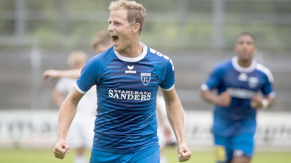 Sechseinhalb Jahre lang feierte Holger Wulff Tore und Erfolge im Trikot des BSV Kickers Emden. Foto: Doden