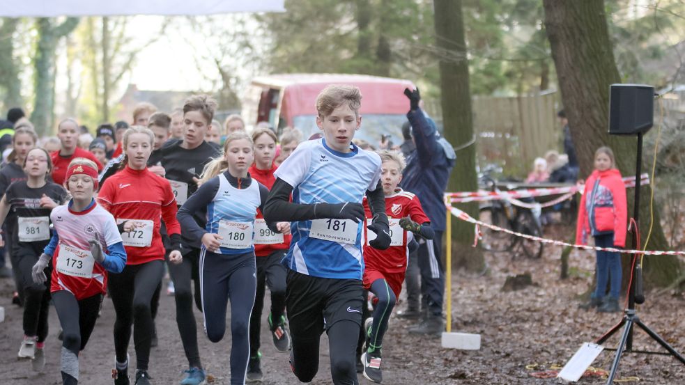 Auch beim Schülerlauf war eine starke Beteiligung.