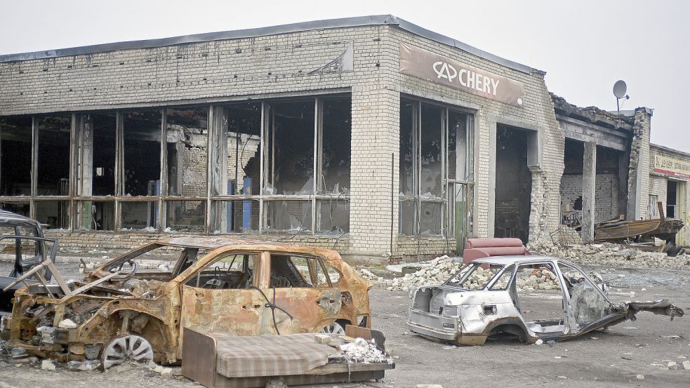 Die Schäden in der Ostukraine sind groß, wie hier in Isjum. Foto: imago-images/NurPhoto