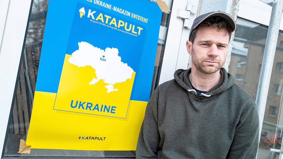 Nach der Berichterstattung des Online-Portals „Übermedien“ über das Ukraine-Engagement des Greifswalder Regionalmagazins „Katapult“ hat dessen Gründer Benjamin Fredrich seinen Rücktritt erklärt. Foto: JOHN MACDOUGALL