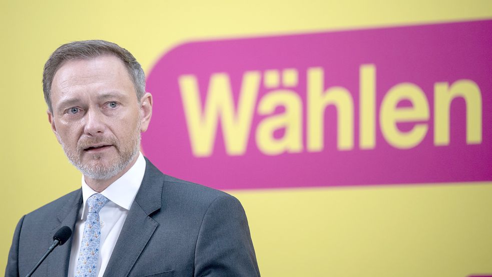 Auf der Suche nach dem verlorenen Wähler: Christian Lindner. Foto: Sebastian Gollnow/dpa