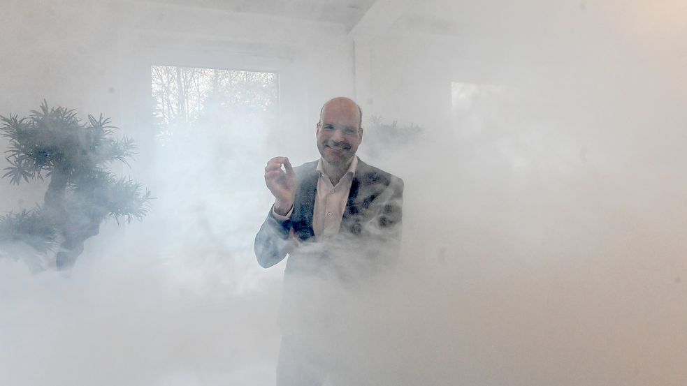 Nur wenige Augenblicke später ist Jens Boelen kaum noch zu sehen. Foto: Ortgies