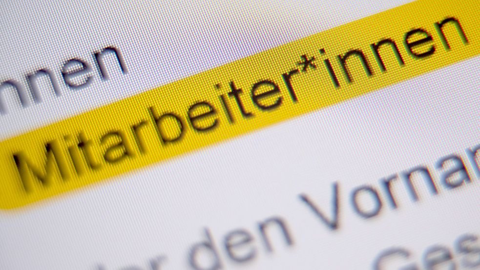 SPD und Grüne sprechen sich für das Gendern im öffentlichen Dienst in Niedersachsen aus. Ein Vorschlag, der zurück in die Schublade gehört. Foto: Sebastian Gollnow/dpa