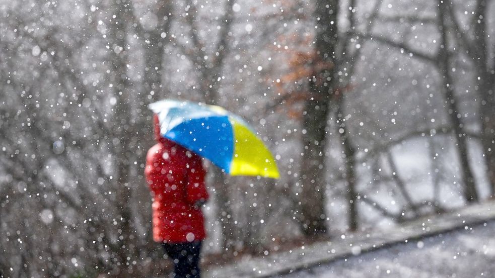 Das Wetter am Wochenende in Niedersachsen: Kälte, Wind und leichter Schneefall werden erwartet. Foto: dpa/Jens Kalaene