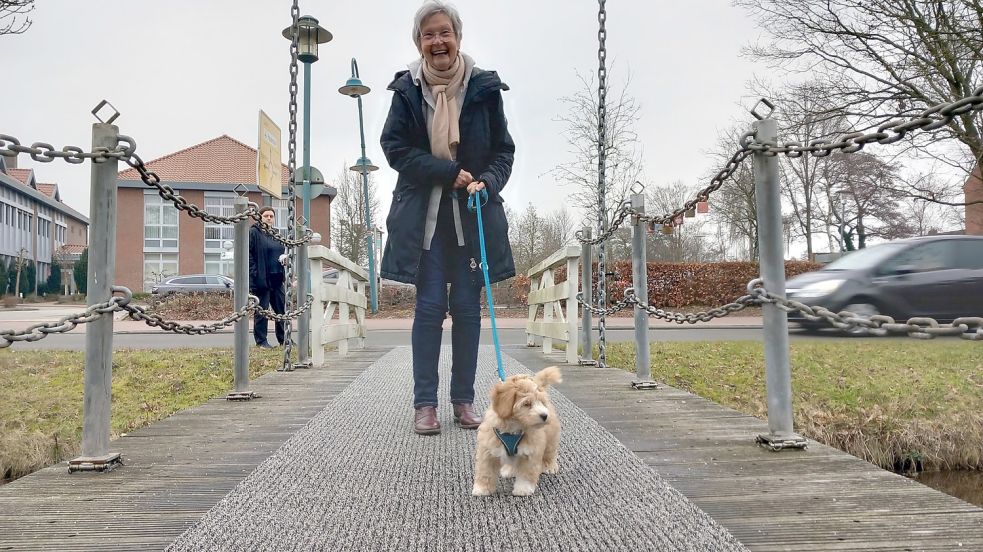 Die aktiven Senutie-Mitglieder – wie hier Monika Hoinkis – sind viel an der frischen Luft. Foto: Scherzer