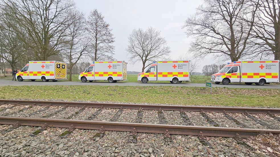 Bereit für den Einsatz in der Notfallversorgung im Landkreis Cloppenburg sind die vier neuen Rettungswagen des DRK. Foto: DRK-Kreisverband