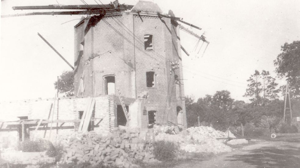Die Backemoorer Mühle wurde von der Wehrmacht zerstört.