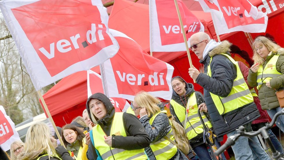 Auch in Aurich wird gestreikt. Foto:Ortgies