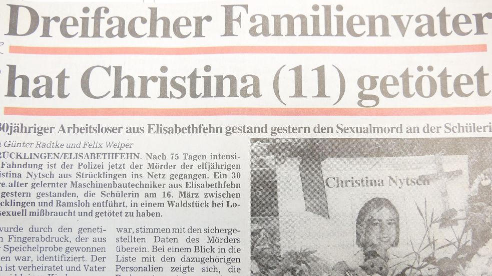 Ronny Rieken gesteht nach seiner Verhaftung den Mord an Christina Nytsch. Foto: Kruse