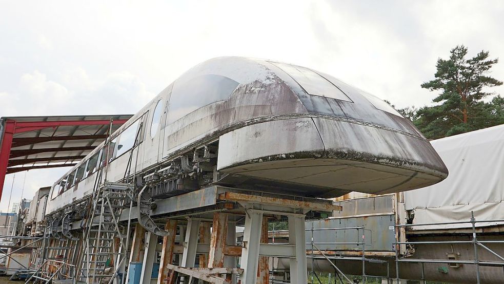Rekordhalter: Im Juni 1993 erreichte der TR07 mit 450 km/h einen Geschwindigkeitsrekord für Magnetschwebebahnen.