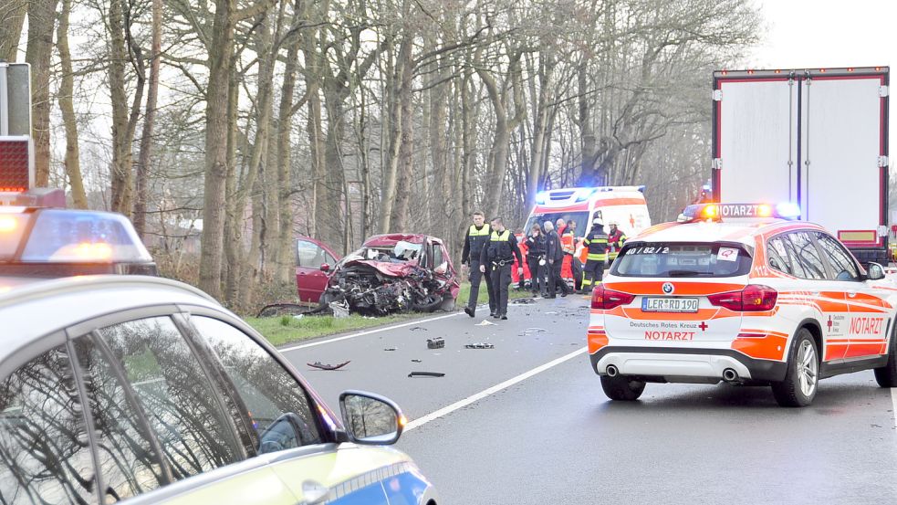 Bei einem Unfall in Brinkum wurde ein Mann tödlich verletzt. Foto: Wolters