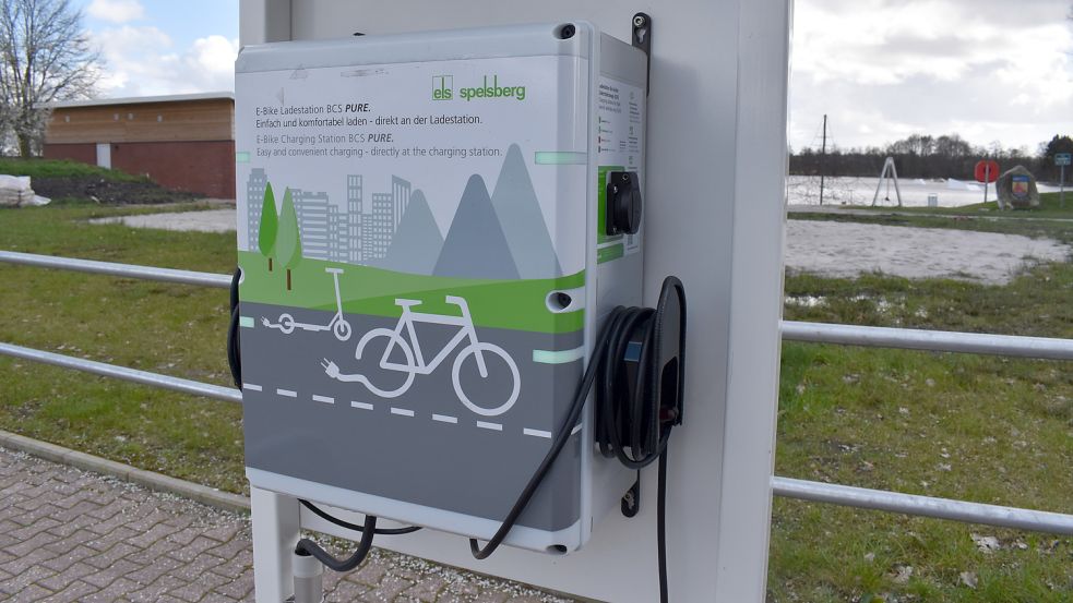 Beim Eingang zum Idasee befinden sich jetzt auch zwei Ladesäulen für E-Bikes.