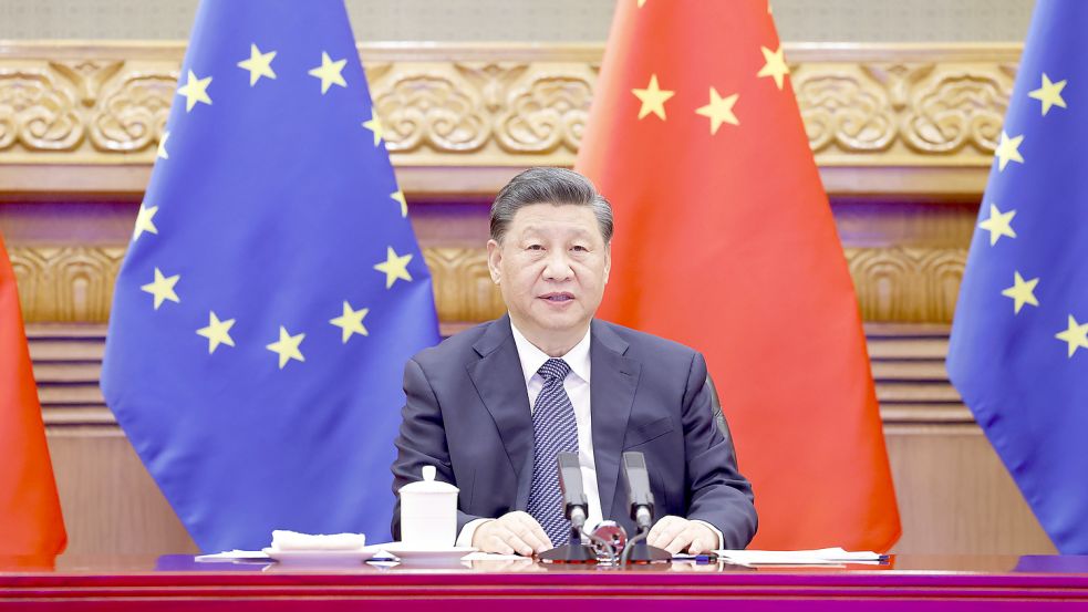Angespannte Beziehungen: Präsident Xi Jinping beim EU-China-Gipfel im vergangenen Jahr. Foto: Jingwen/XinHua/Picture Alliance/DPA