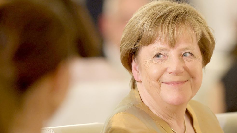 Angela Merkel beim Staatsbankett für König Charles in Berlin. Am Montag erhielt sie eine besondere Ehrung, die bisher nur Konrad Adenauer und Helmut Kohl zuteil wurde. Foto: Ian Vogler