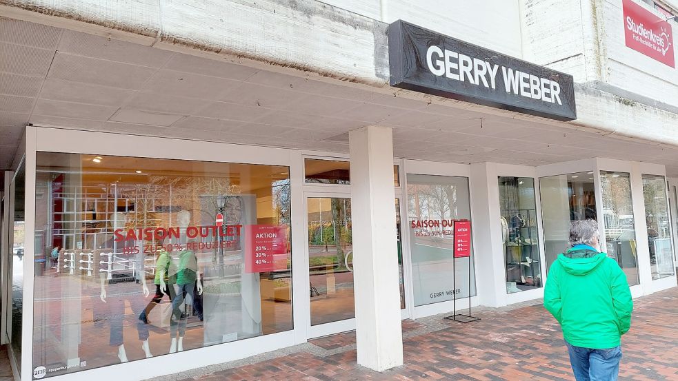 Die Filiale des Modeherstellers Gerry Weber in Papenburg schließt. Foto: Belling