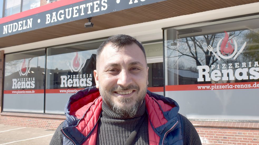 Shfan Horan betreibt die Pizzeria Renas, die am Osterwochenende in Ostrhauderfehn eröffnet hat. Doch dabei soll es nicht bleiben. Foto: Zein