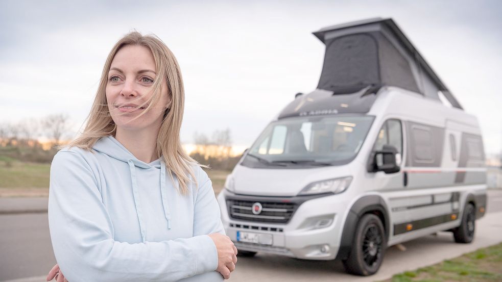 Marie Krethe aus Holthusen und ihre Familie lieben das Reisen mit dem Camper. Ihr Wohnmobil bieten sie auch über eine Vermietungsplattform an. Foto: Volker Bohlmann