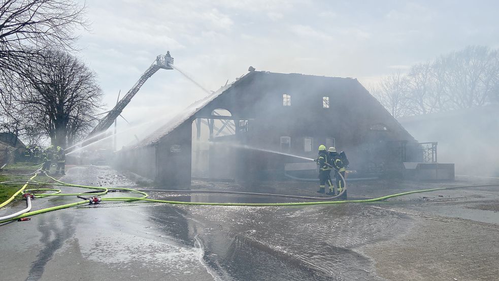 Das Feuer war am Montagnachmittag ausgebrochen. Foto: Feuerwehr