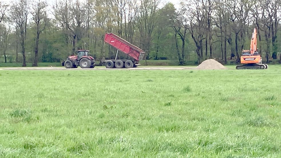 An einigen Stellen in der Nähe der Autobahn wird schon gearbeitet. Foto: Kierstein