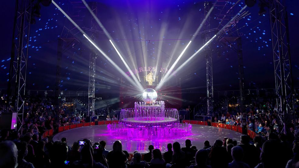 Die Wassershow ist neu. Foto: Zirkus Charles Knie