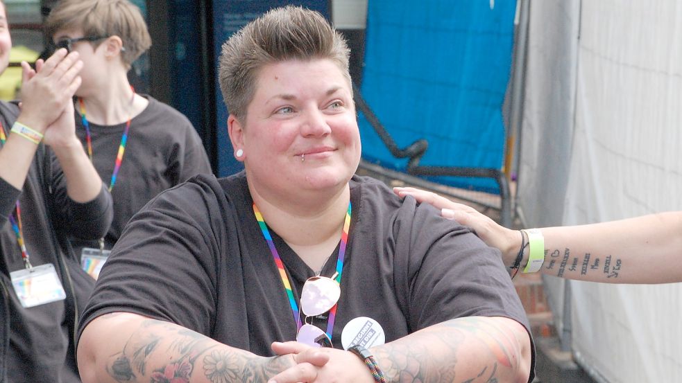 Nach der Parade kann Hauptorganisatorin Melly Doden ein wenig entspannen.