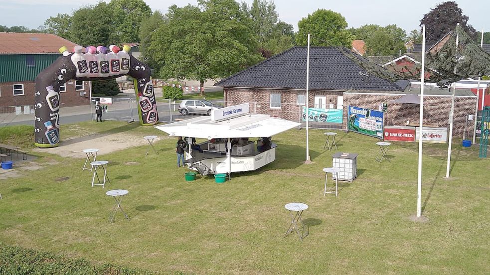 Auf diesem Platz an der Hohen Gaste in Holte wird gefeiert. Das Bild wurde im vergangenen Jahr im Vorfeld der Veranstaltung gemacht. Foto: privat