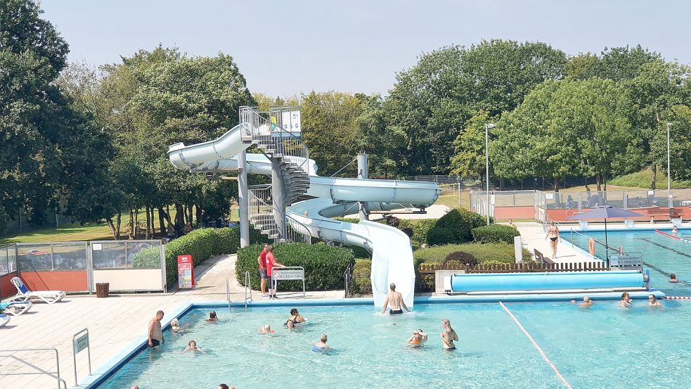 Ab dem 15. April kann im Friesenbad Weener wieder unter freiem Himmel gebadet werden. Die Saison dauert bis Sonnabend, 16. September. Archivfoto: Gettkowski