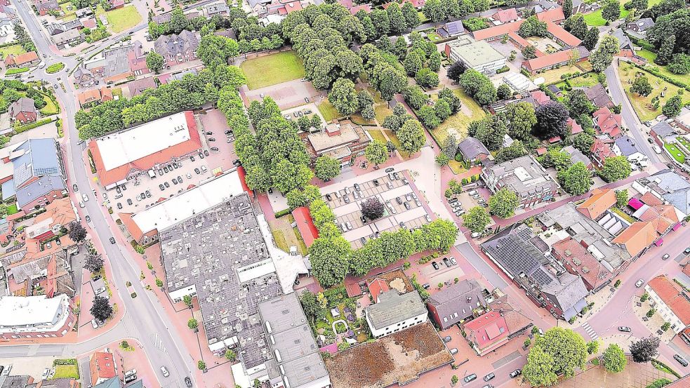 Die anfangs entworfenen Pläne zur Gestaltung der Innenstadt einschließlich des Werlte-Centers könnten nun in Teilen doch verwirklicht werden. Foto: Andreas Schüring