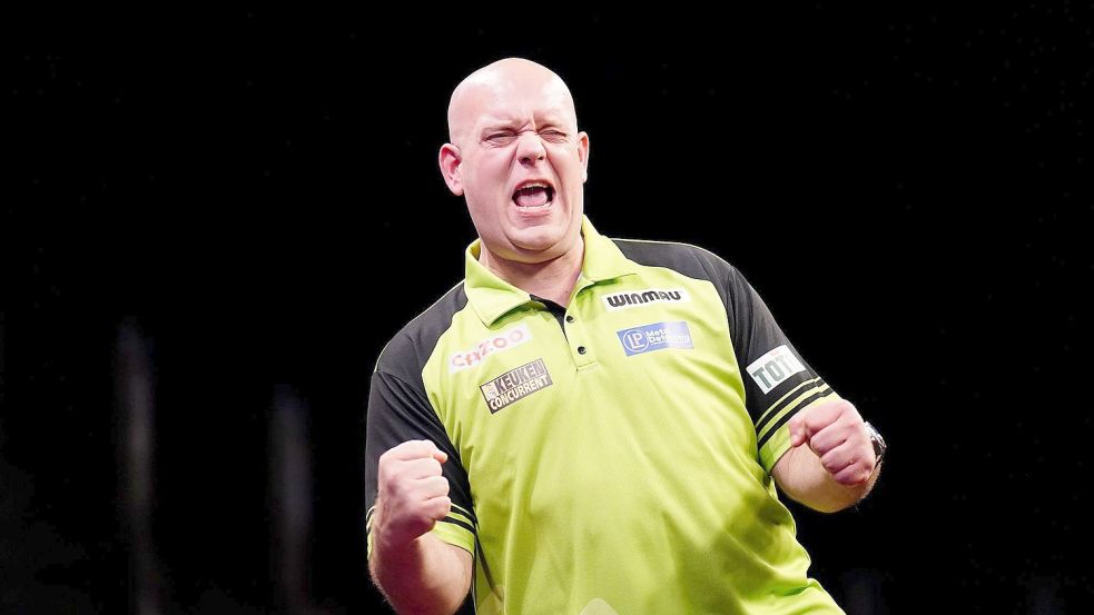 Darts-Star Michael van Gerwen hat erneut die Premier League gewonnen. Foto: Zac Goodwin/PA Wire/dpa