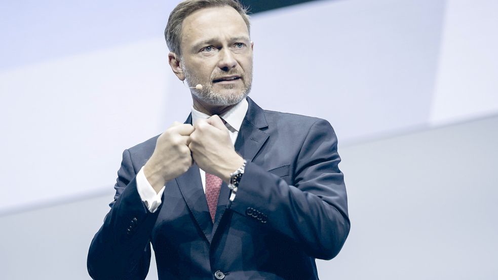 Bundesfinanzminister Christian Lindner geriet bei einer Veranstaltung in Münster mit einem Teilnehmer in ein Wortgefecht. Foto: IMAGO IMAGES/ photothek