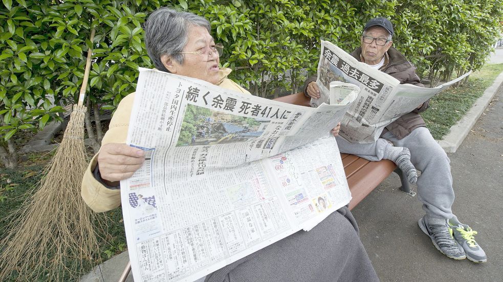 Die japanische Bevölkerung ist die älteste der Welt. Ein Viertel der Menschen ist 65 Jahre alt oder älter. Foto: dpa/EPA/Everett Kennedy Brown