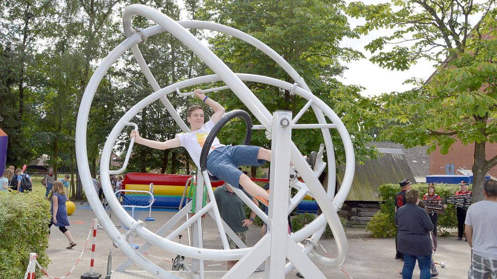 2019 standen verschiedene Spielgeräte für die Jugendlichen zur Verfügung