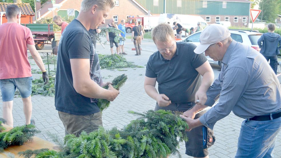 Das Dorf wurde geschmückt. Foto: Weers