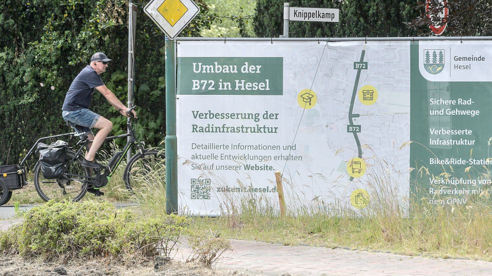 Für Fahrradfahrer soll es in Hesel bald deutlich besser werden. Foto: Ortgies