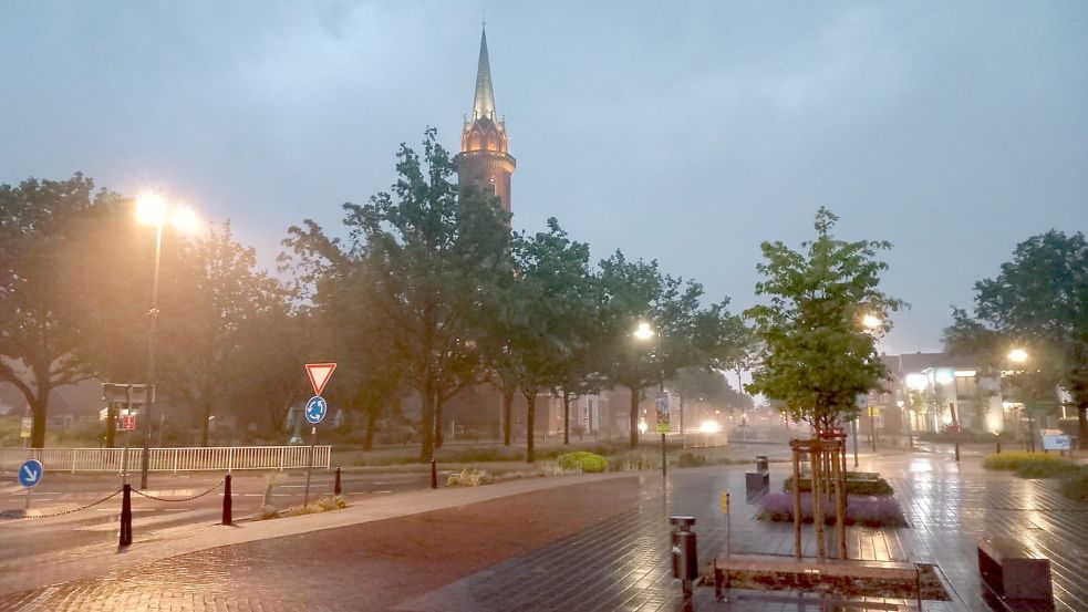 Am Dienstagabend gab es in Rhauderfehn und Umgebung ein Gewitter. Foto: Scherzer