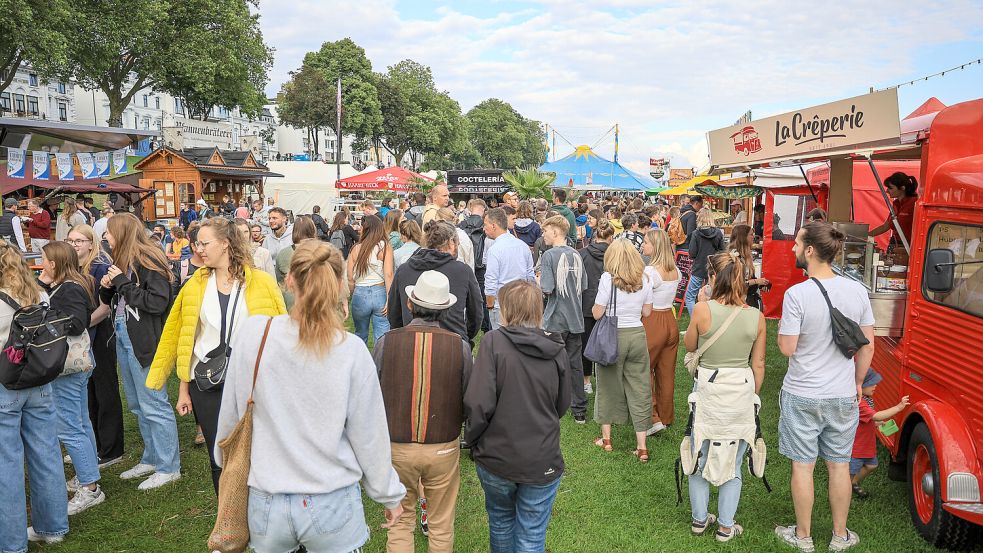 Rund 200.000 Menschen haben die Breminale an den fünf Veranstaltungstagen besucht. Foto: Focke Strangmann / dpa