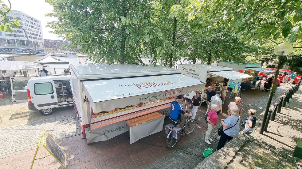 Während des Stadtfests im Juni mussten die Marktstände schon einmal vom Ernst-Reuter-Platz auf die angrenzenden Parkflächen ausweichen. Foto: Bothe/Archiv