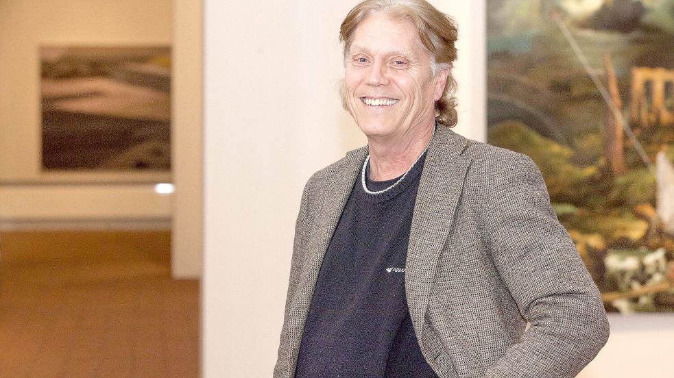 Lachend ging er von Bord: André Lindhorst 2013 in der Kunsthalle Osnabrück. Foto: Jörn Martens