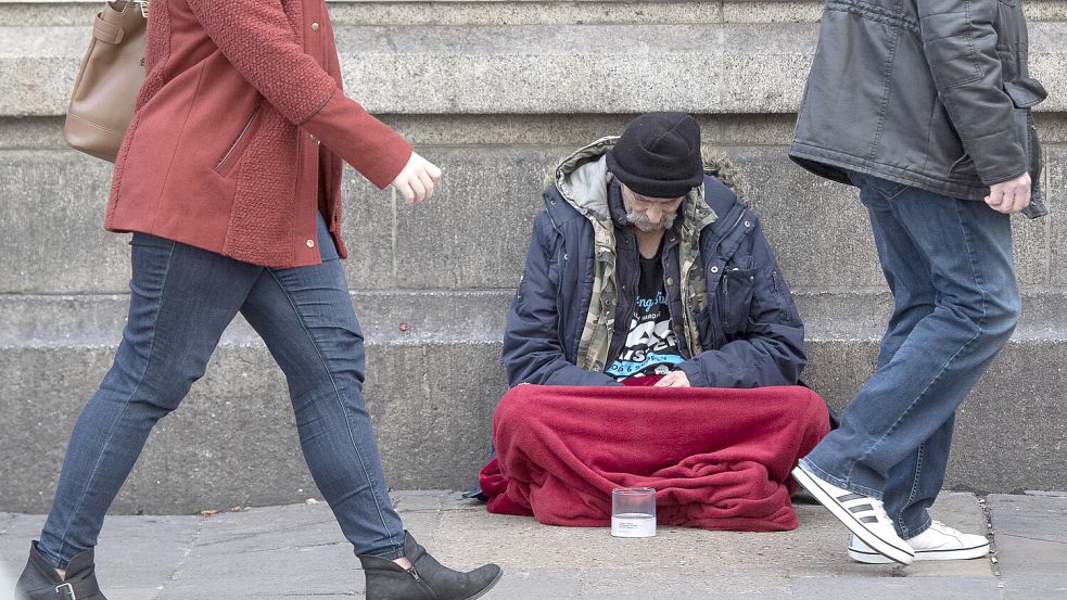 Neue Untersuchungen der Wohltätigkeitsorganisation „Shelter“ belegen, dass in England mindestens 271.000 Menschen obdachlos sind. Foto: dpa/PA Wire/Victoria Jones