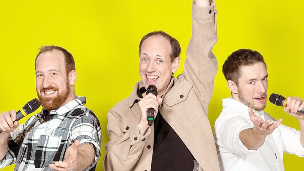 Spielen die Hauptrollen in dem Mini-Musial „Why not“ (von links): Christian Hamann, der Delmenhorster Markus Weise und Kai Hochhäusler. Foto: Boulevardtheater Bremen