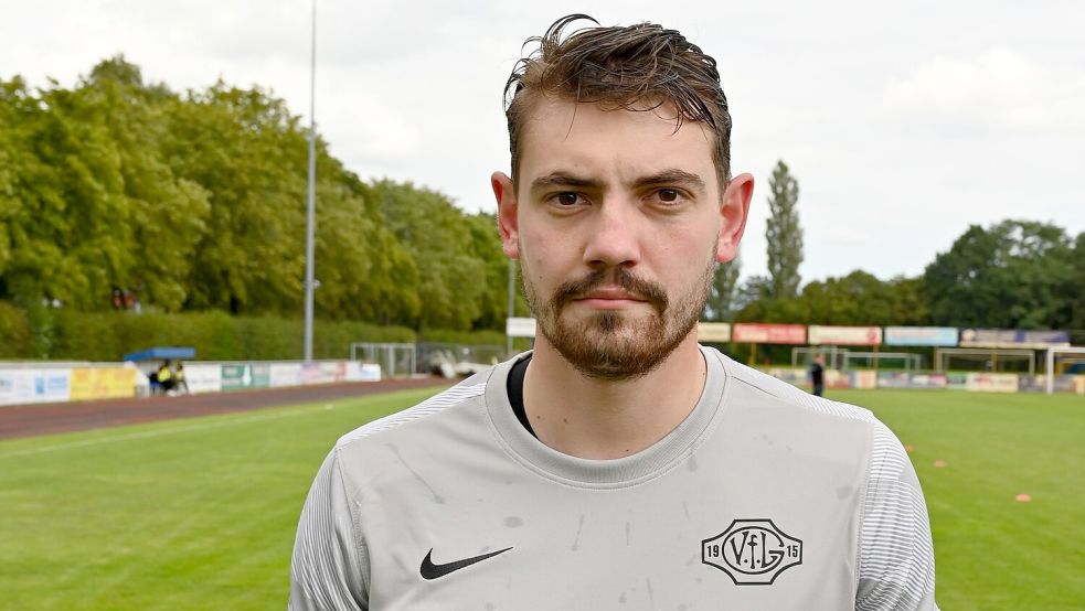 Torwart Lucian Cebotari ist neu in Leer. Foto: Lohmann