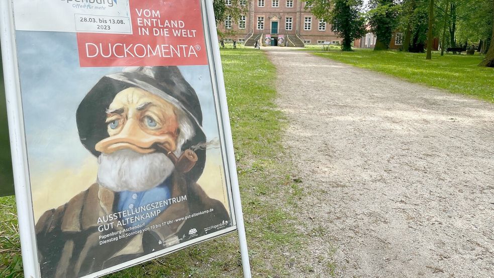 Die Duckomenta ist in Gut Altenkamp zu sehen. Foto: Hellmers