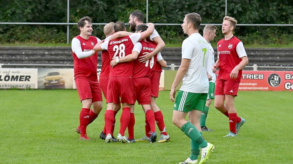 Nach dem Auftaktsieg gegen Visquard durfte Ihrhove nun auch im zweiten Spiel jubeln. Foto: Lohmann