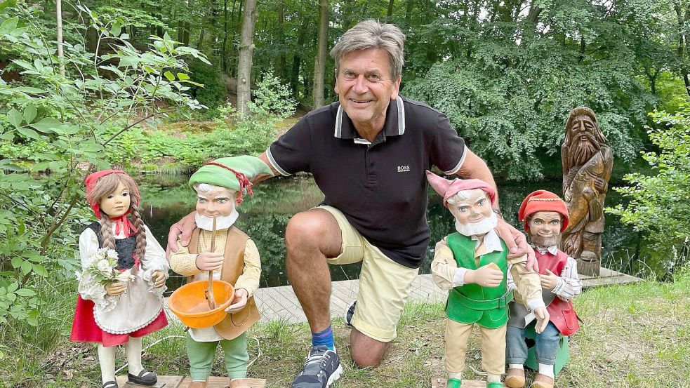 Glaubt noch an den Märchenwald: Der Vorsitzende des Meller Märchenwald-Vereins Hartwig Grobe Foto: Hartwig Grobe