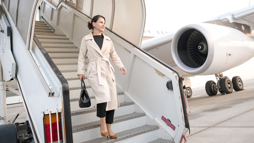 Wegen einer Flugzeugpanne musste Annalena Baerbock ihre Reise nach Australien und Neuseeland absagen. Foto: dpa/Sina Schuldt